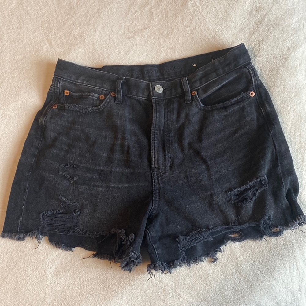 Black high waisted shorts